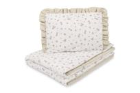 Opakowanie Komplet Do łóżEczka BaweŁNa Rose Beige 75x95 25x35