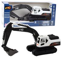 Opakowanie Koparka gąsienicowa metalowa biała