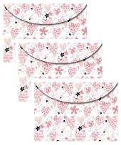 Opakowanie Koperta A4 na zatrzask Serca 3 sztuki