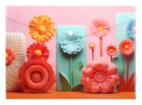 Opakowanie Koperta A4 PP na napę z nadrukiem Modern Flowers