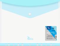 Opakowanie Koperta A4 PP na zatrzask perfor. niebieska (6szt)