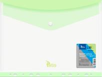 Opakowanie Koperta A4 PP na zatrzask perfor. zielona (6szt)