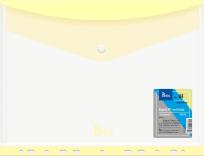 Opakowanie Koperta A4 PP na zatrzask perfor. żółta (6szt)