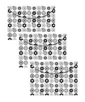 Opakowanie Koperta A5 na zatrzask Kwiaty 3 sztuki