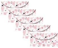 Opakowanie Koperta DL na zatrzask Serca 5 sztuk