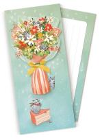 Opakowanie Koperta upominkowa POP UP Bukiet z kotami