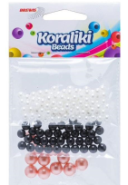 Opakowanie Koraliki do nawlekania 3 kolory 12g