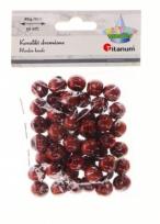 Opakowanie Koraliki drewniane brązowe 50szt