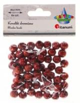 Opakowanie Koraliki drewniane brązowe 60szt