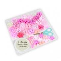 Opakowanie Koraliki odcienie różu 594el