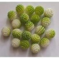 Opakowanie Koraliki plastikowe 10mm zielone ombre 50szt