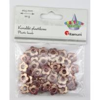 Opakowanie Koraliki plastikowe kwiatki 15mm 20g
