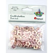 Opakowanie Koraliki plastikowe kwiatki 15mm 20g
