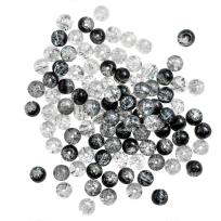 Opakowanie Koraliki szklane spękane 8mm mix kolorów 100 szt.