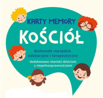 Okładka książki Kościół - karty memory dla dzieci młodszych z SPE