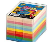 Opakowanie Kostka w kubiku 90x90mm 850 kartek 10 kolorów