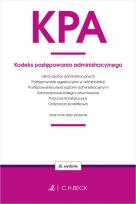 Okładka książki KPA. Kodeks postępowania administracyjnego oraz ustawy towarzyszące wyd. 16