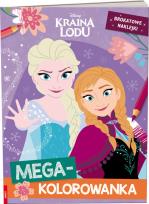 Okładka książki Kraina Lodu. Megakolorowanka. Brokatowe naklejki