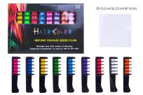 Opakowanie Kreda do włosów 10 kolorowych