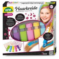 Opakowanie Kreda do włosów zmywalna 5 kolorów + naklejki