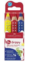Opakowanie Kredki Grippy 3 kolory FABER CASTELL