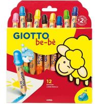 Opakowanie Kredki grube 12 kolorów Bebe GIOTTO