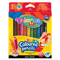 Opakowanie Kredki ołówkowe Colorino trójkątne Jumbo krótkie 10 kolorów