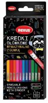 Opakowanie Kredki ołówkowe z gumką wymazywalne 12 kolorów