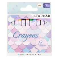 Opakowanie Kredki woskowe 12 kolorów Syrenka