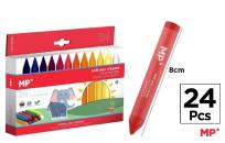 Opakowanie Kredki woskowe miękkie 24 kolory