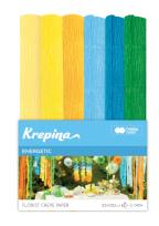 Opakowanie Krepina marszczona Energetic  25x100cm 6 kolorów Happy Color