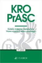 Okładka książki KRO. PrASC. Kodeks rodzinny i opiekuńczy. Prawo o aktach stanu cywilnego R50 wyd. 33