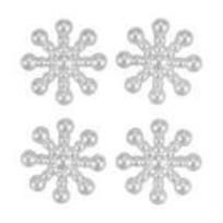 Opakowanie Kryształki samoprzylepne płatki śniegu 24szt