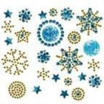 Opakowanie Kryształki samoprzylepne płatki śniegu 25szt