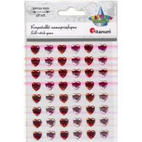 Opakowanie Kryształki samoprzylepne serca 10x10mm 48szt