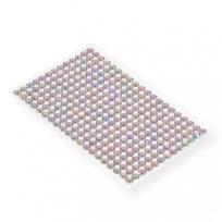 Opakowanie Kryształki samoprzylepne srebrne 6mm