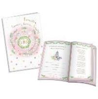 Opakowanie Książeczka A5 Pamiątka Komunijna. Gołąb różowa