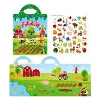 Opakowanie Książeczka z naklejkami wielorazowymi farma