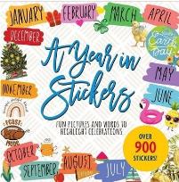 Opakowanie Książka z naklejkami 900szt - A Year in Stickers