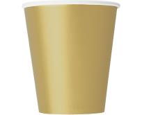 Opakowanie Kubeczki papierowe złote 270ml 8szt