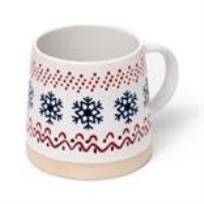 Opakowanie Kubek kamionkowy Świąteczny płatek śniegu