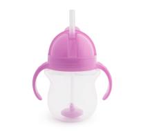 Opakowanie Kubek Munchkin niekapek ze słomką 207ml fioletowy