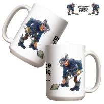 Opakowanie Kubek - Po kawce lepiej się grzebie 440ml