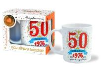 Opakowanie Kubek Premium Urodziny 50