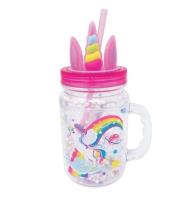 Opakowanie Kubek ze słomką Jednorożec 570ml