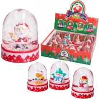 Opakowanie Kula śnieżna świąteczna platikowa MIX