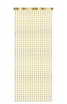 Opakowanie Kurtyna Gwiazdki złota 100x245cm