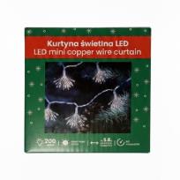 Opakowanie Kurtyna świetlna LED zimnobiały 5,9m