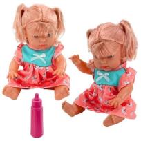 Opakowanie Lalka bobas w kolorowej sukience kucyki butelka