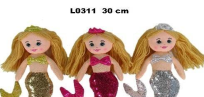 Opakowanie Lalka Syrenka 30cm MIX